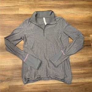 lululemon athletica Heathered Gray Quarter-Zip Sweatshirt